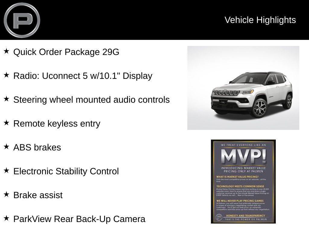 new 2025 Jeep Compass car, priced at $32,112