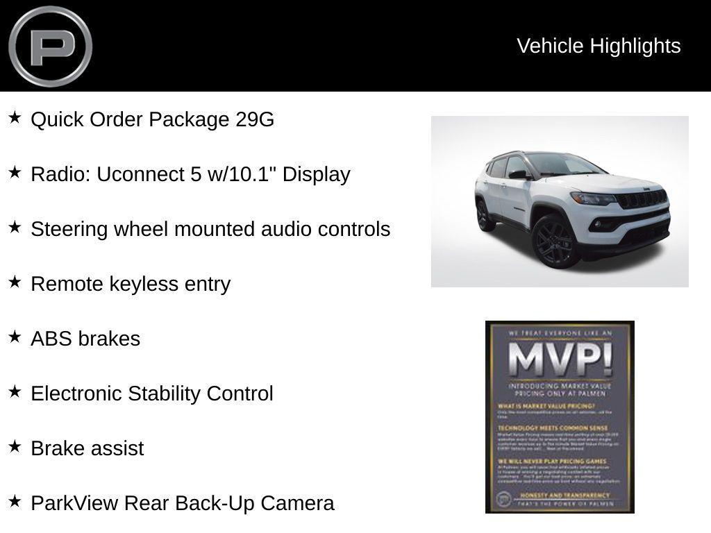 new 2025 Jeep Compass car, priced at $32,112