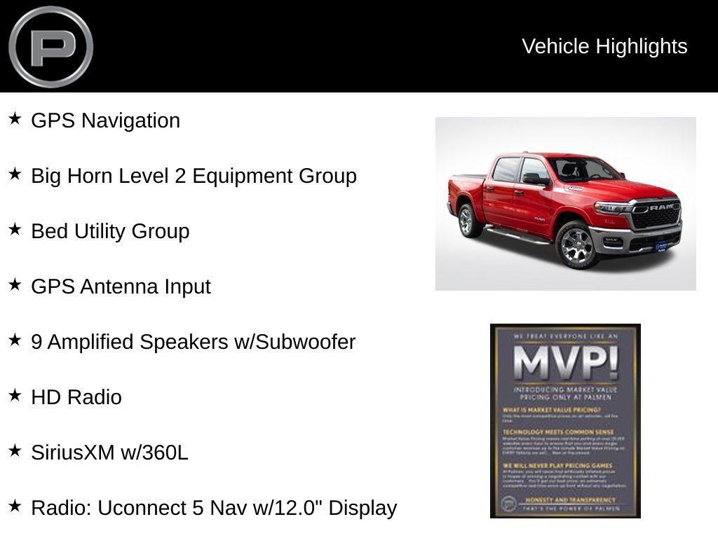 new 2025 Ram 1500 car, priced at $60,440