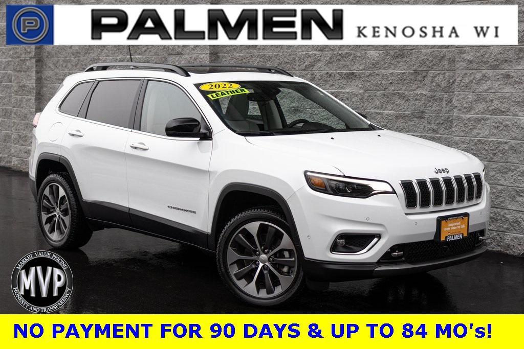 used 2022 Jeep Cherokee car, priced at $28,500