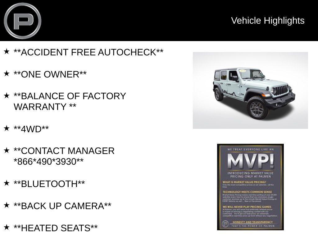 used 2024 Jeep Wrangler car, priced at $37,000