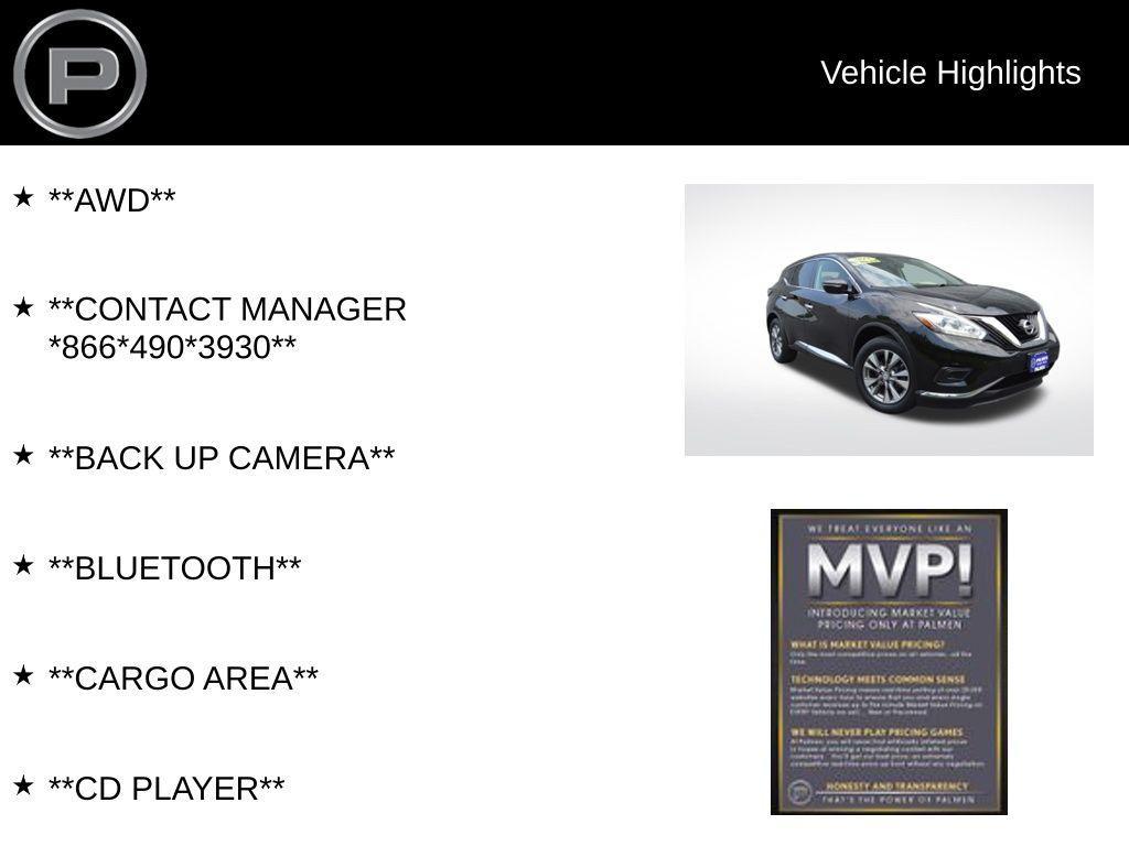 used 2015 Nissan Murano car, priced at $10,000