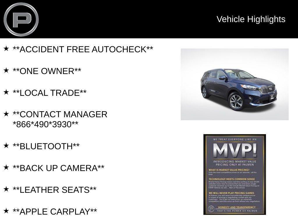 used 2019 Kia Sorento car, priced at $20,000