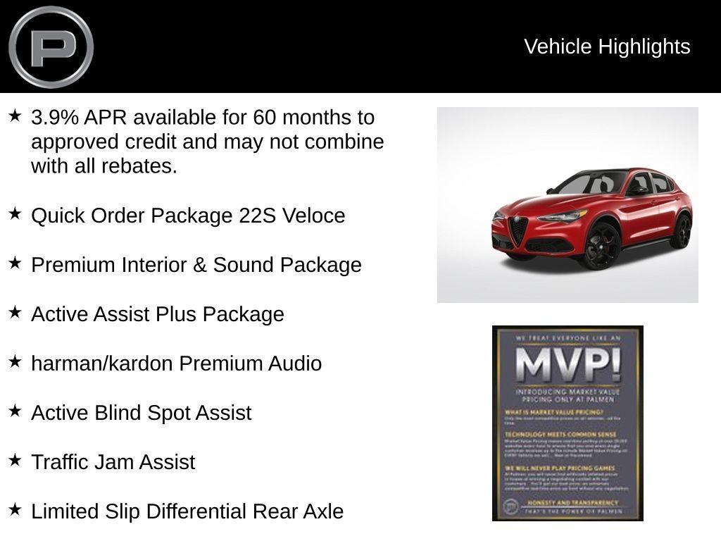 new 2024 Alfa Romeo Stelvio car, priced at $51,697