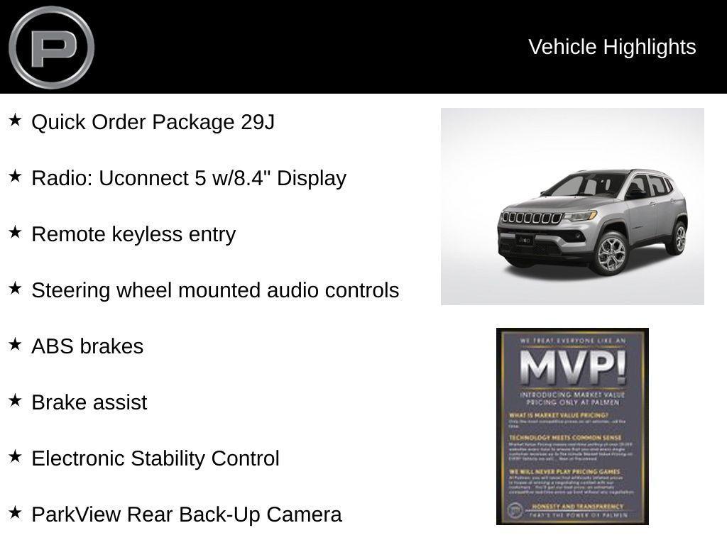 new 2025 Jeep Compass car, priced at $29,849