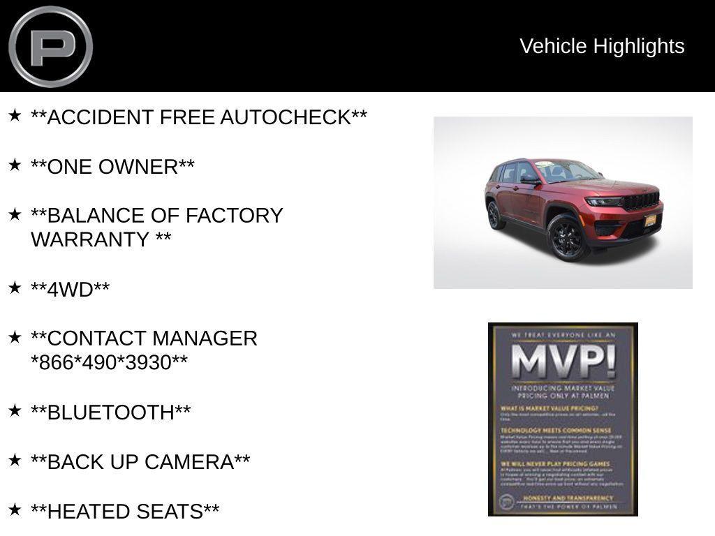 used 2024 Jeep Grand Cherokee car, priced at $38,998