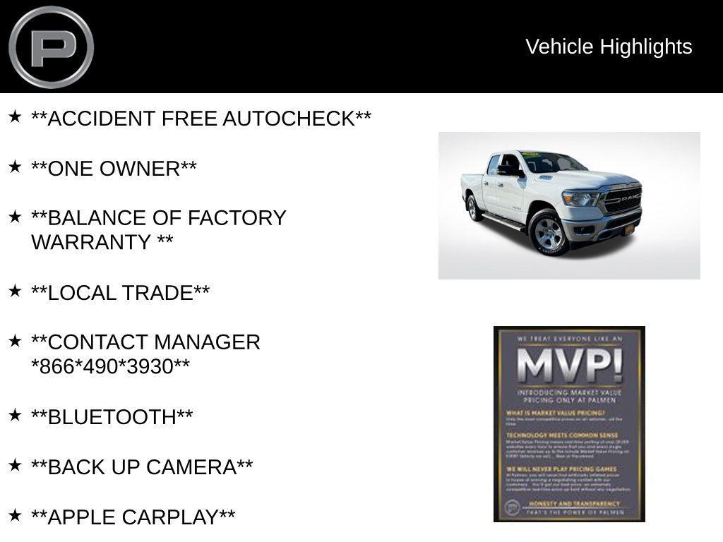 used 2022 Ram 1500 car, priced at $33,500