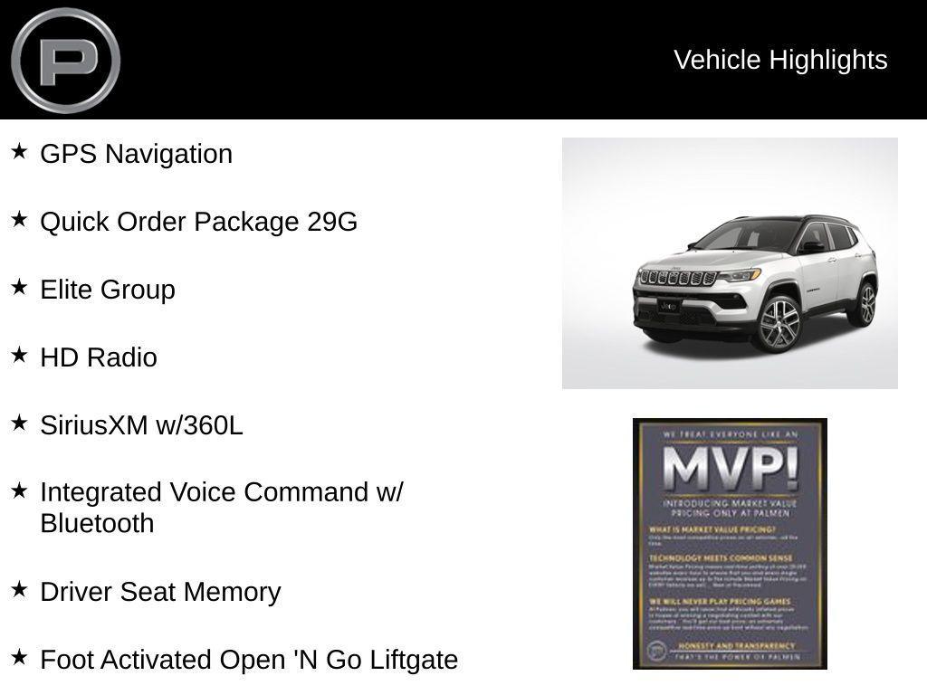 new 2025 Jeep Compass car, priced at $33,264