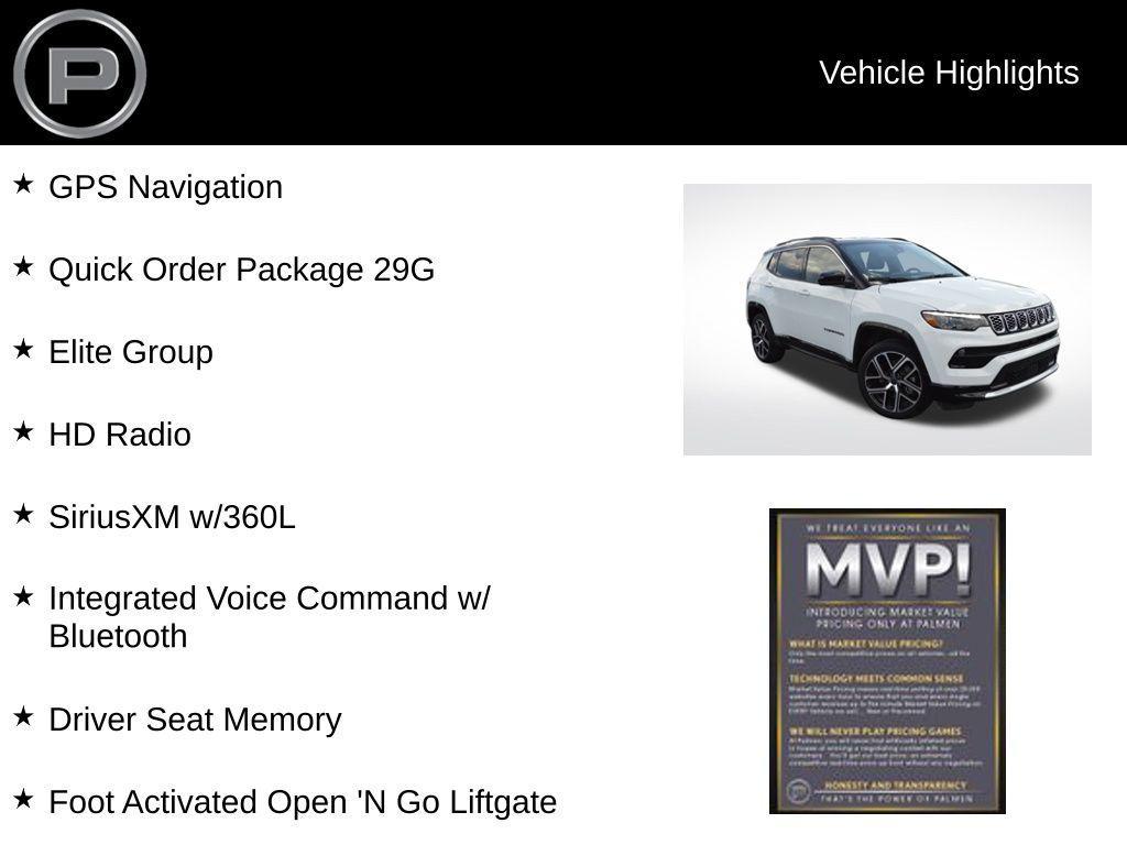 new 2025 Jeep Compass car, priced at $33,264