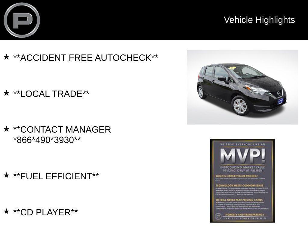 used 2017 Nissan Versa Note car, priced at $9,434