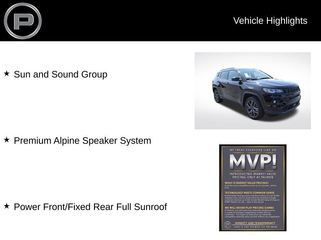 new 2025 Jeep Compass car, priced at $39,105