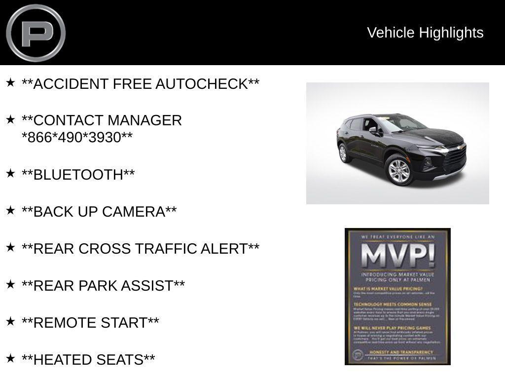 used 2020 Chevrolet Blazer car, priced at $18,000