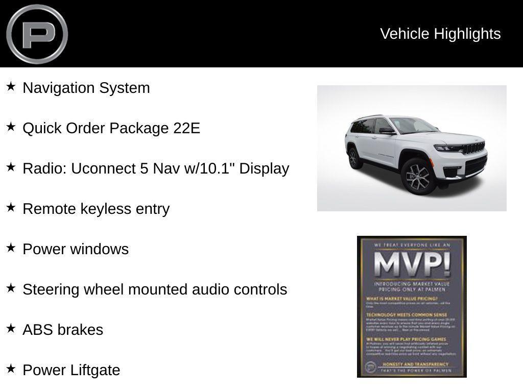 new 2025 Jeep Grand Cherokee L car, priced at $46,252