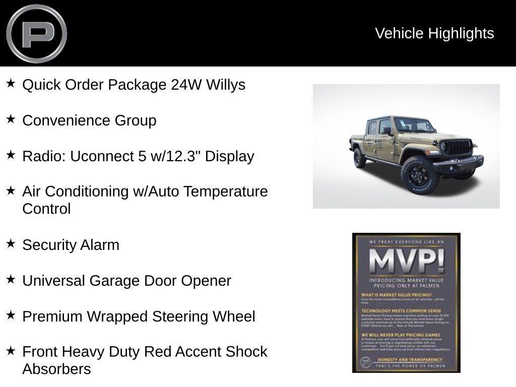 new 2025 Jeep Gladiator car, priced at $51,080