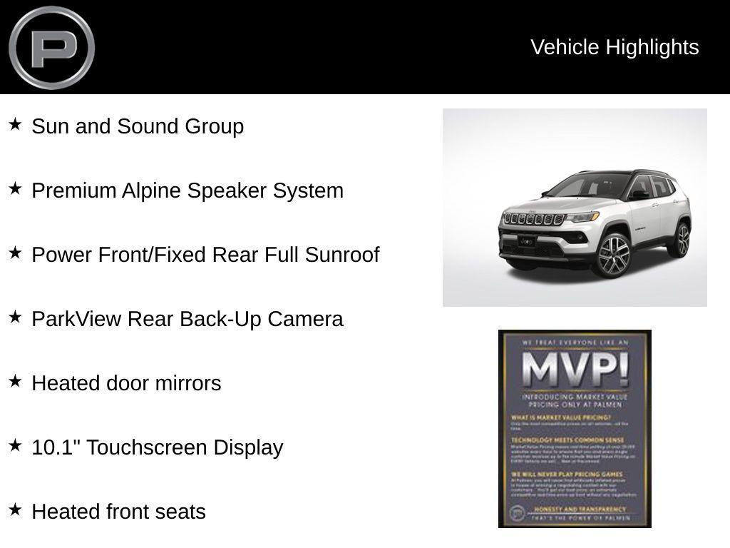 new 2025 Jeep Compass car, priced at $38,510