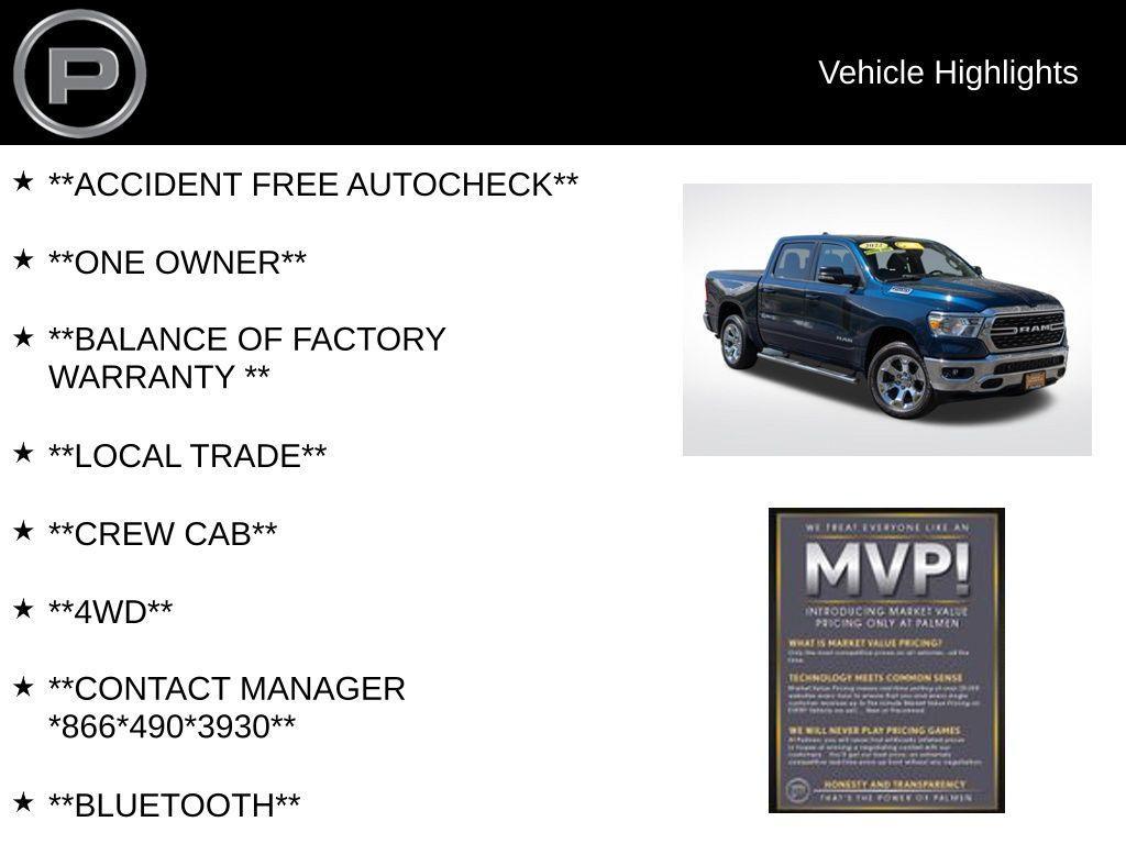used 2022 Ram 1500 car, priced at $35,500