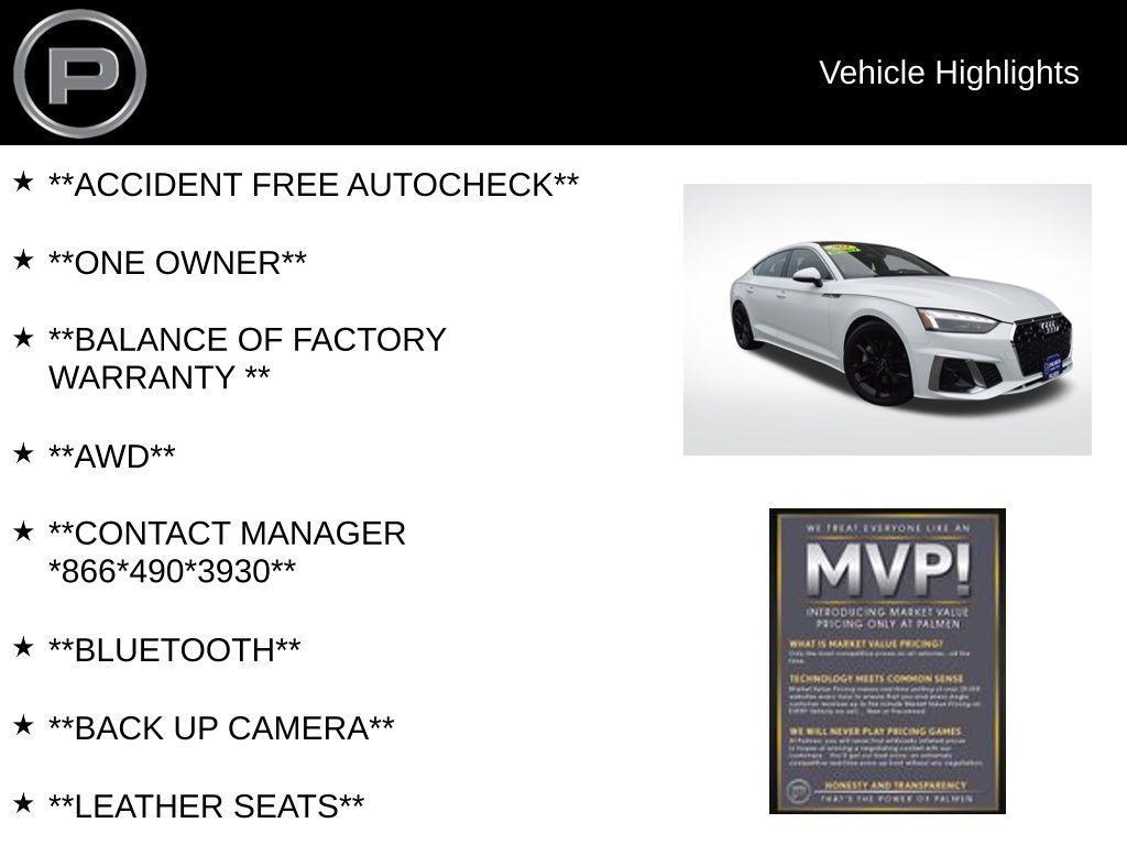 used 2024 Audi A5 Sportback car, priced at $36,000