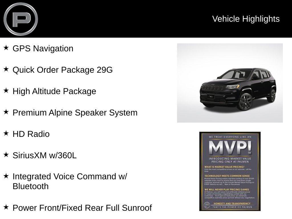 new 2025 Jeep Compass car, priced at $33,547
