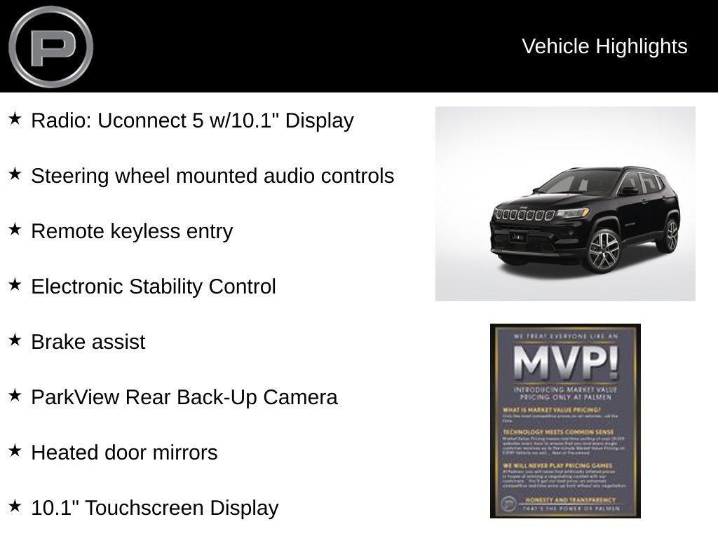 new 2025 Jeep Compass car, priced at $31,077
