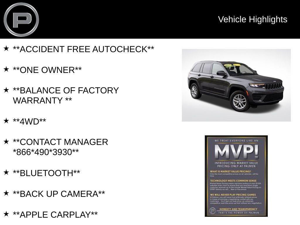 used 2024 Jeep Grand Cherokee car, priced at $33,875