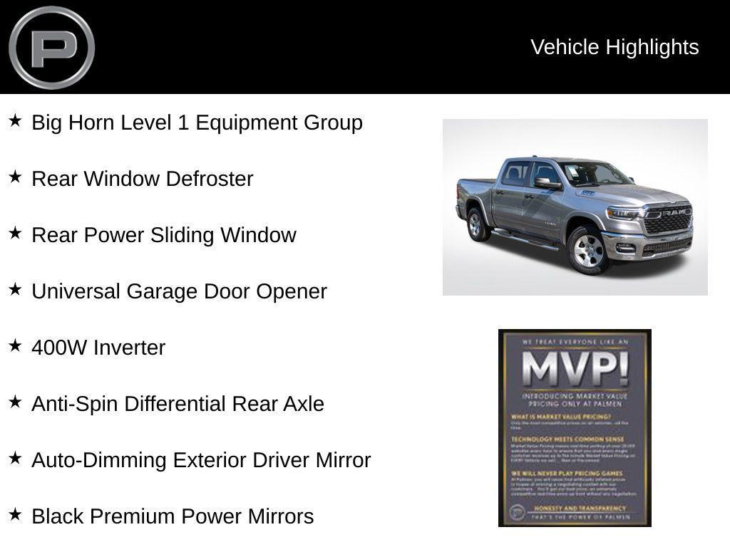 new 2025 Ram 1500 car, priced at $56,825
