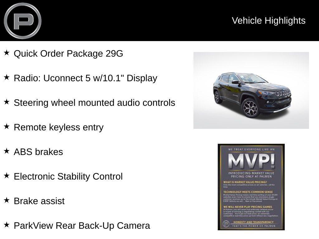 new 2025 Jeep Compass car, priced at $30,992