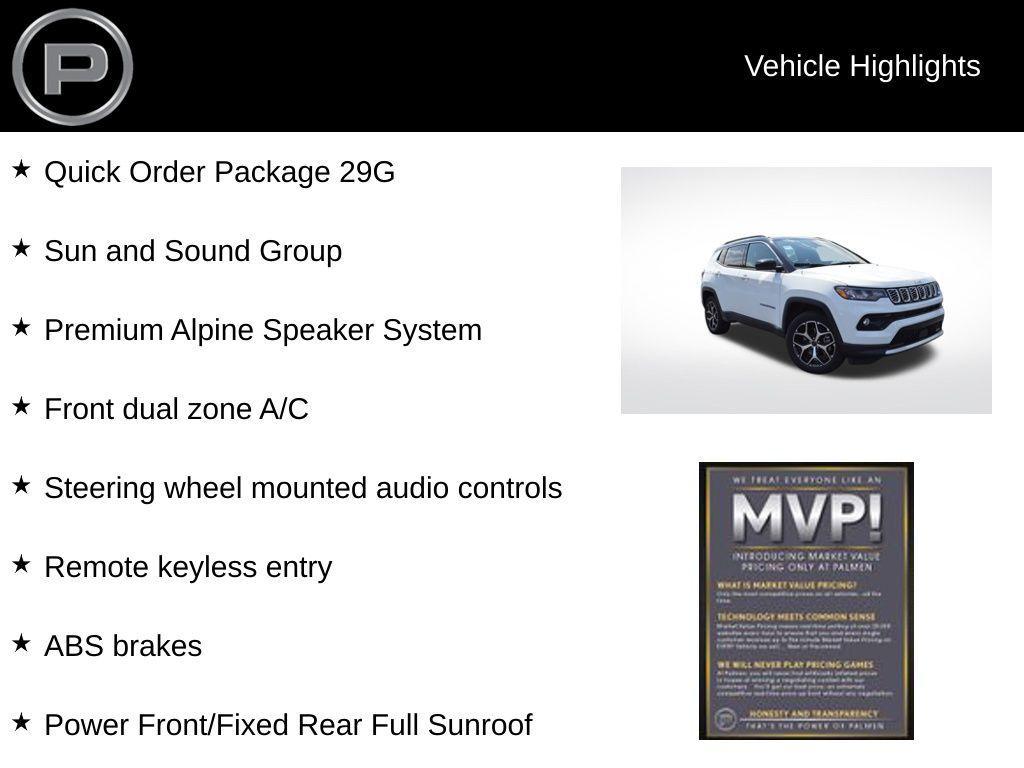 new 2025 Jeep Compass car, priced at $32,904