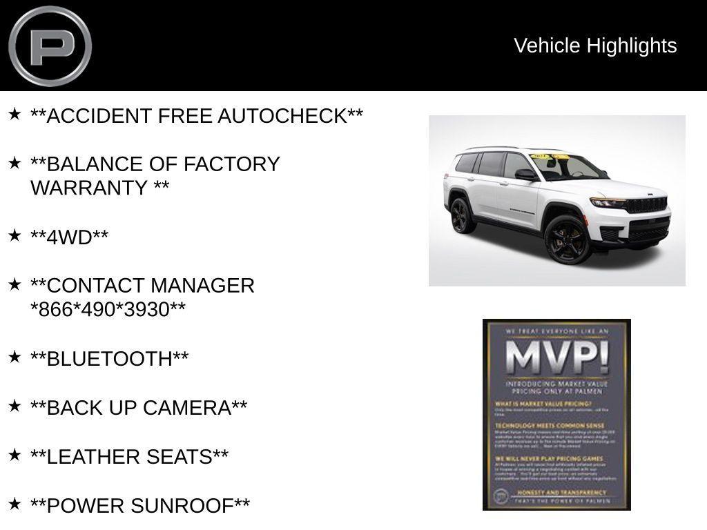 used 2024 Jeep Grand Cherokee L car, priced at $40,500