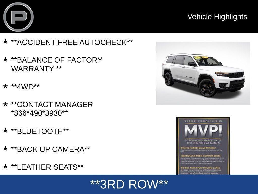 used 2024 Jeep Grand Cherokee L car, priced at $40,500