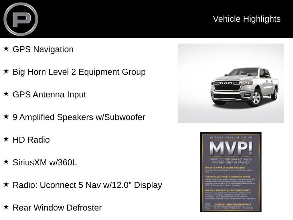 new 2025 Ram 1500 car, priced at $57,605