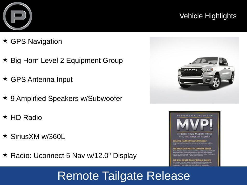new 2025 Ram 1500 car, priced at $57,605
