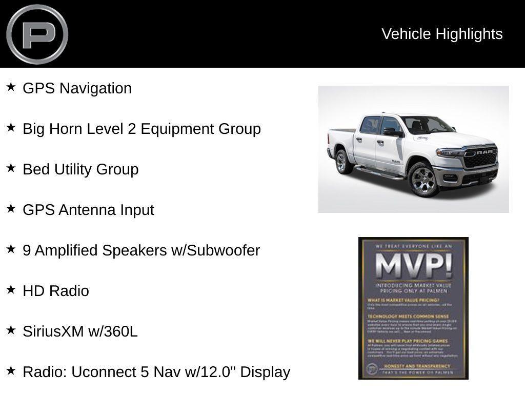 new 2025 Ram 1500 car, priced at $60,440