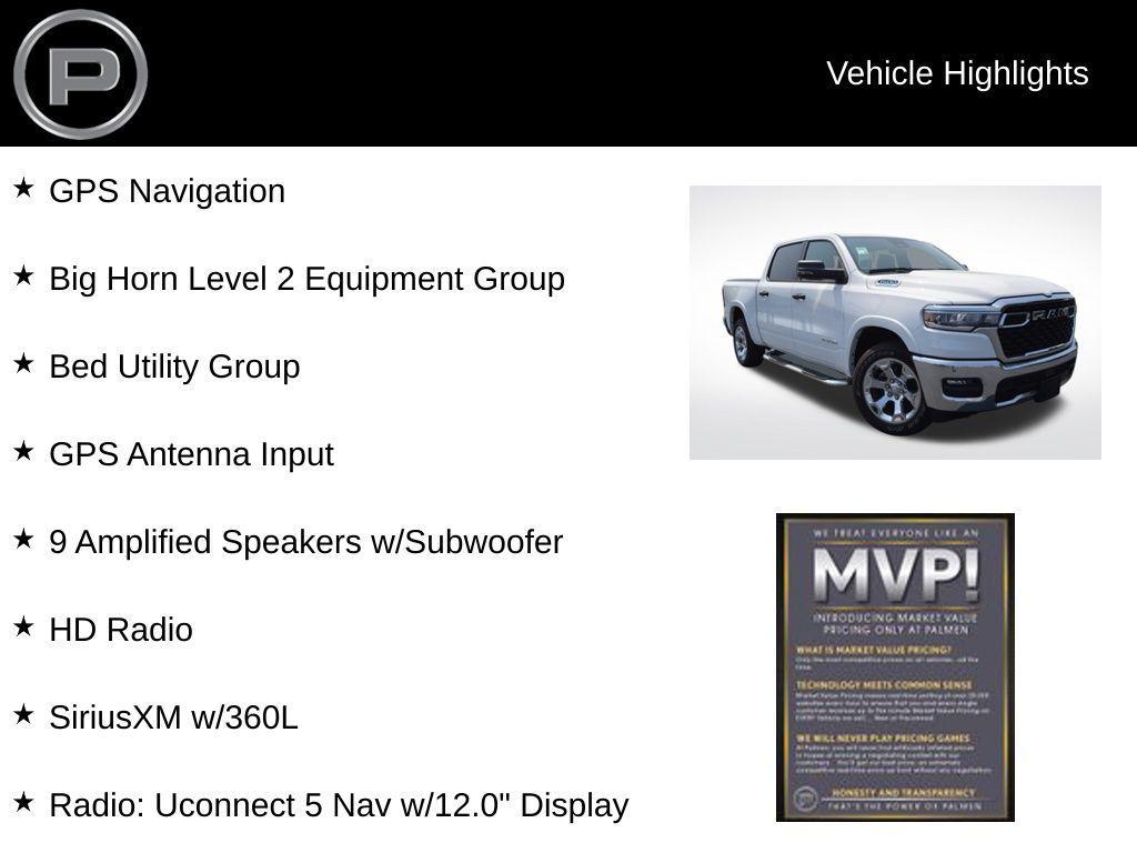 new 2025 Ram 1500 car, priced at $60,440