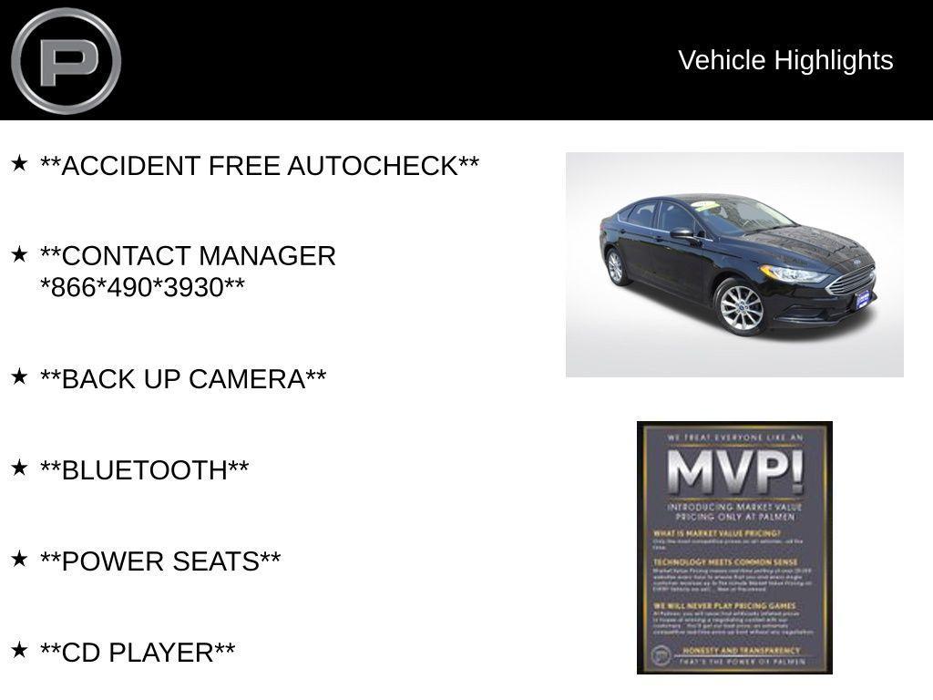 used 2017 Ford Fusion car, priced at $10,000