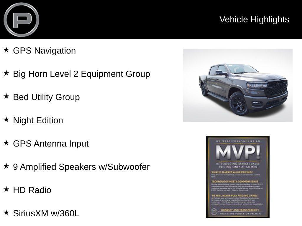 new 2025 Ram 1500 car, priced at $64,525