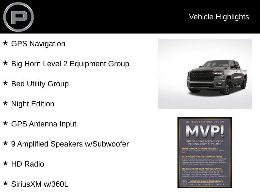 new 2025 Ram 1500 car, priced at $64,525