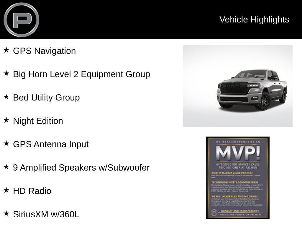 new 2025 Ram 1500 car, priced at $64,525