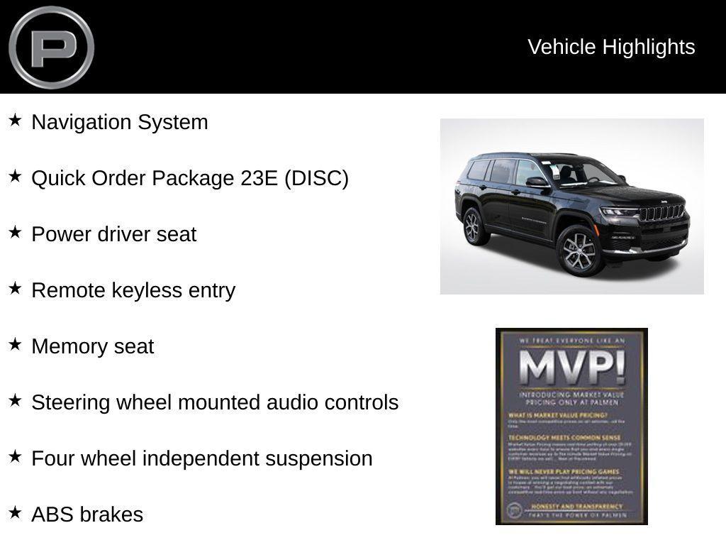 new 2025 Jeep Grand Cherokee L car, priced at $46,573