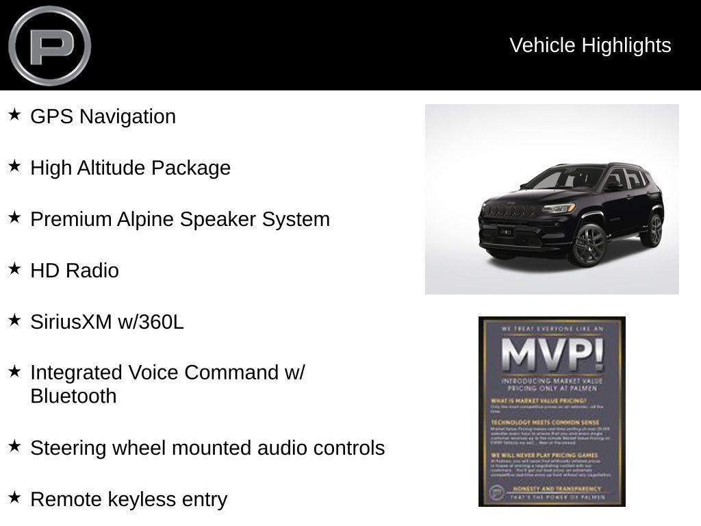 new 2025 Jeep Compass car, priced at $33,187