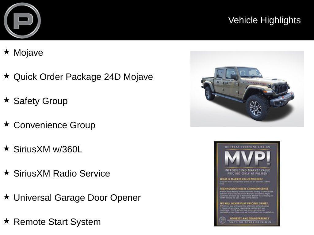 new 2025 Jeep Gladiator car, priced at $63,305