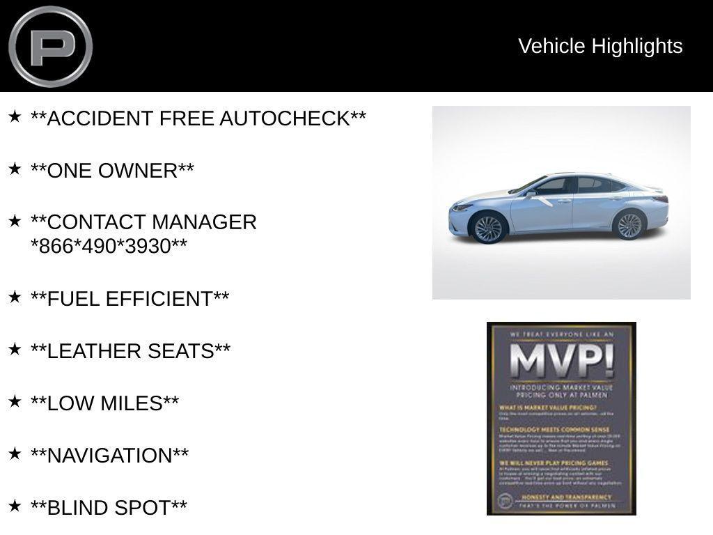used 2020 Lexus ES 300h car, priced at $38,998