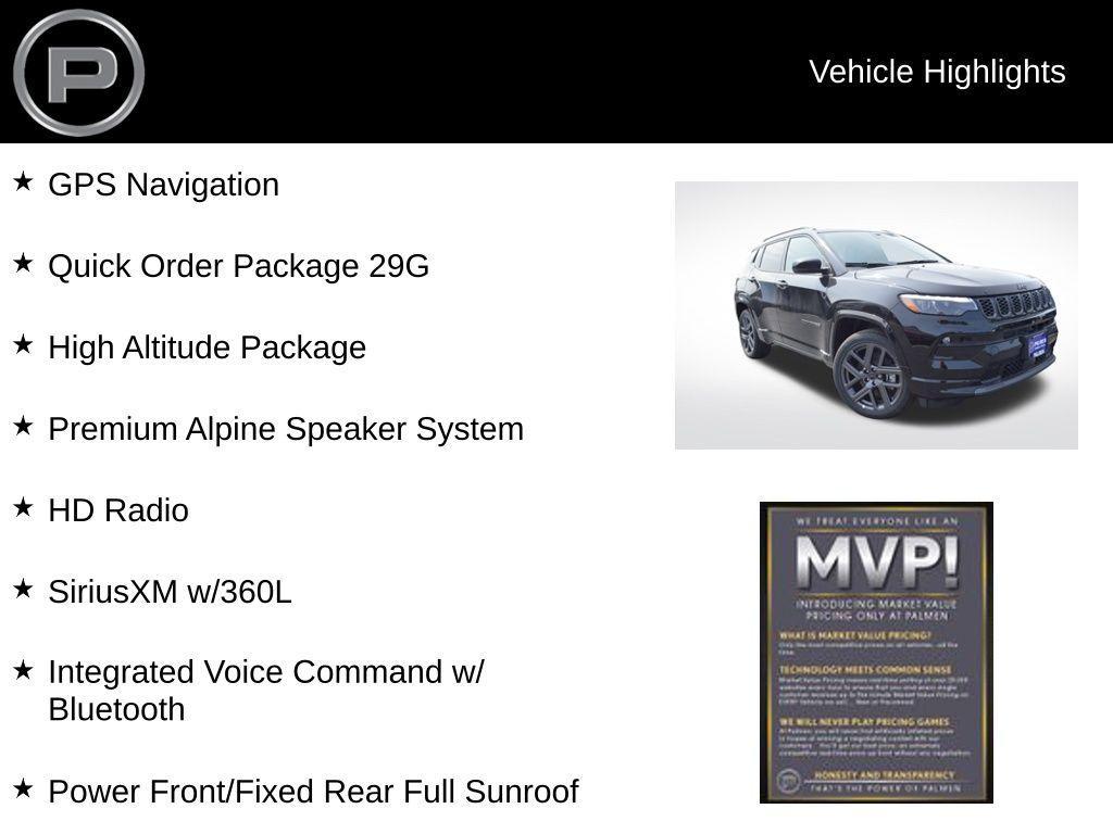 new 2025 Jeep Compass car, priced at $33,547