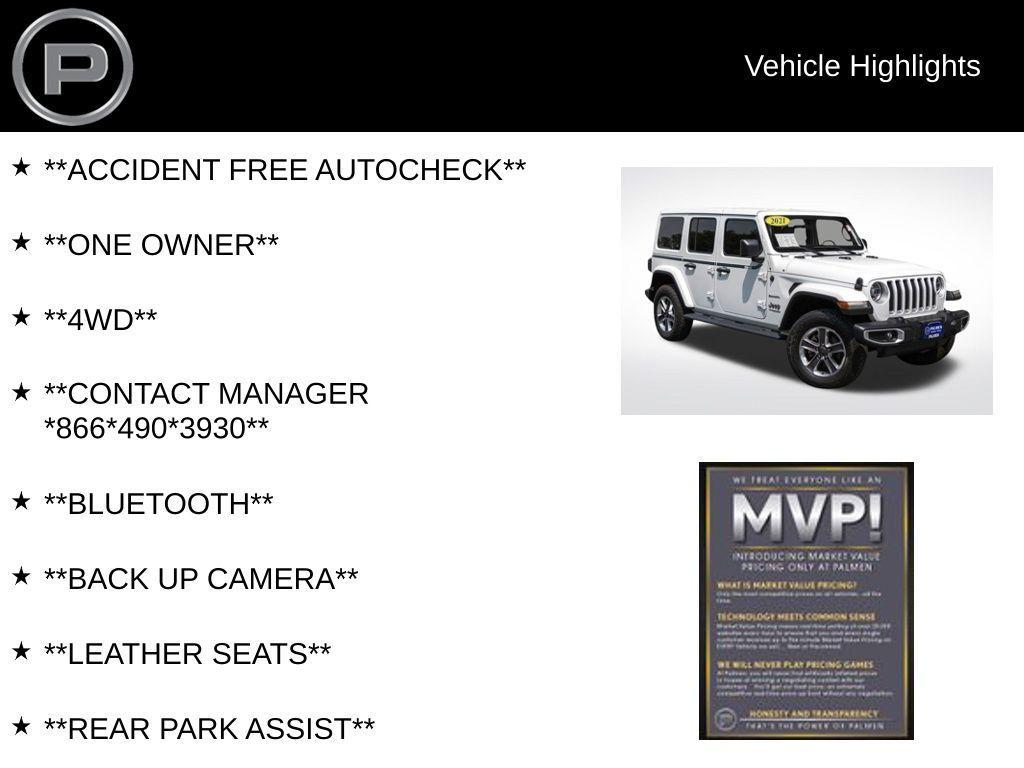 used 2021 Jeep Wrangler Unlimited car, priced at $32,000