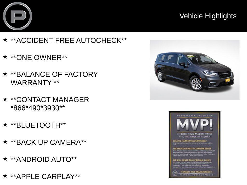 used 2023 Chrysler Pacifica car, priced at $25,900