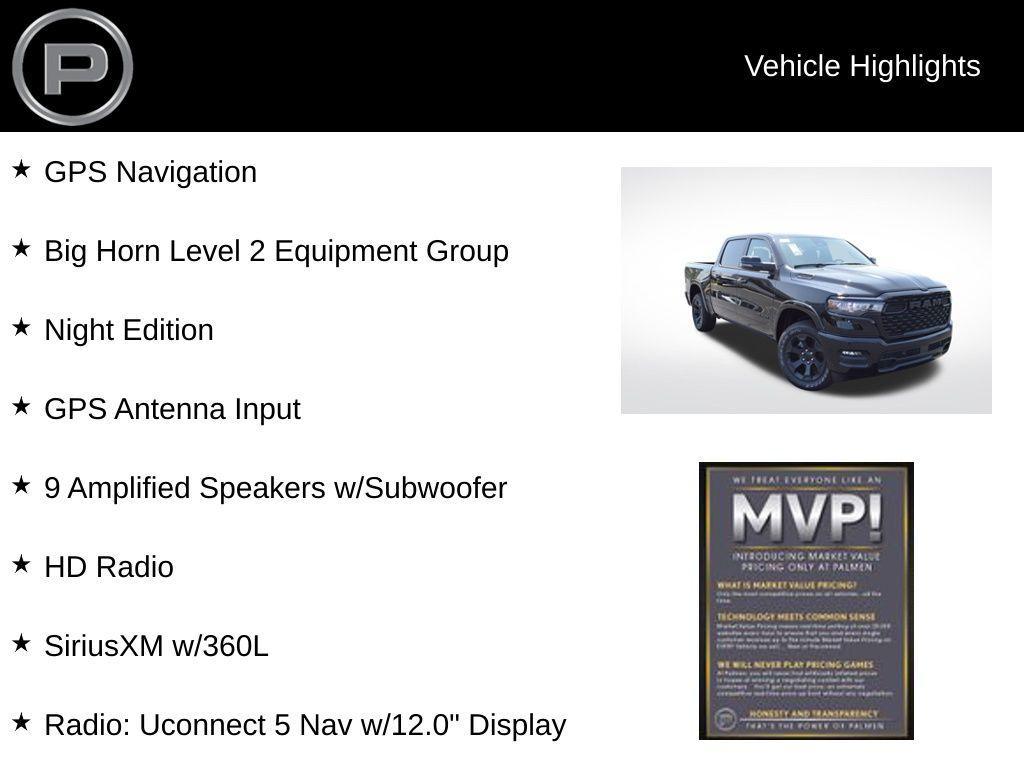 new 2025 Ram 1500 car, priced at $64,430