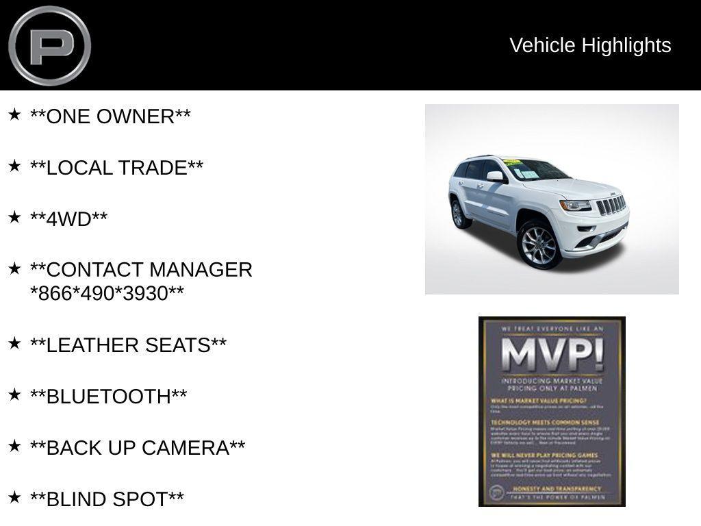 used 2015 Jeep Grand Cherokee car, priced at $20,700