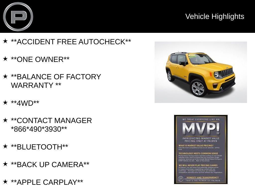 used 2023 Jeep Renegade car, priced at $24,690
