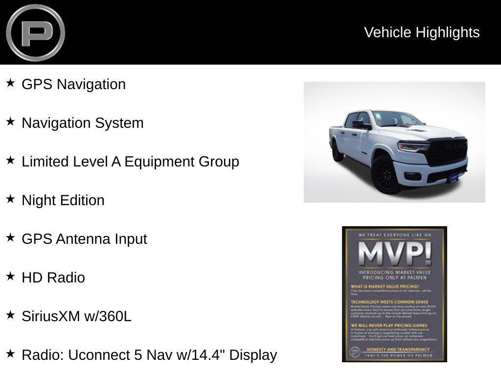 new 2025 Ram 1500 car, priced at $82,709