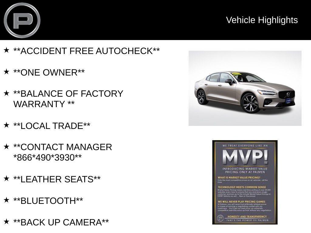 used 2023 Volvo S60 car, priced at $27,400