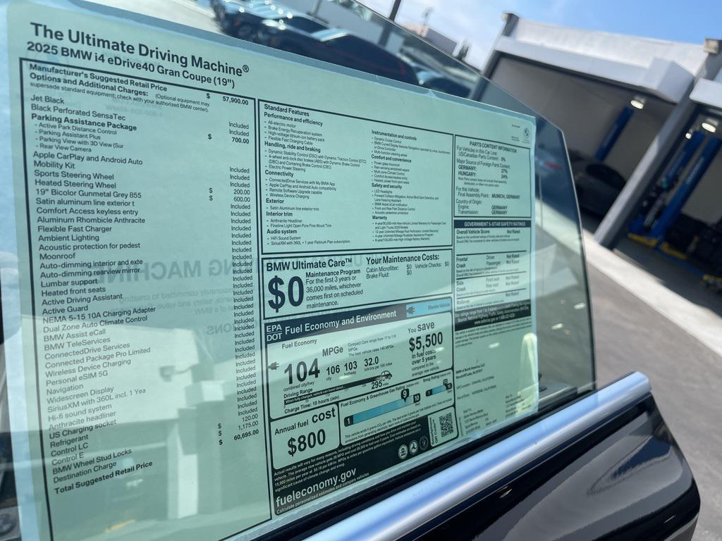 new 2025 BMW i4 Gran Coupe car, priced at $60,695